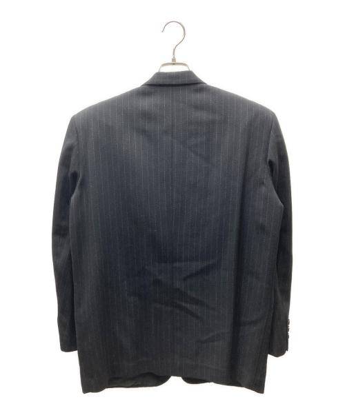 COMME des GARCONS HOMME（コムデギャルソン オム）COMME des GARCONS HOMME (コムデギャルソン オム) 89年製 チョークストライプ ウール 3B テーラードジャケット ブラック サイズ:Sの古着・服飾アイテム