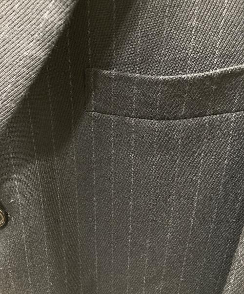 COMME des GARCONS HOMME（コムデギャルソン オム）COMME des GARCONS HOMME (コムデギャルソン オム) 89年製 チョークストライプ ウール 3B テーラードジャケット ブラック サイズ:Sの古着・服飾アイテム