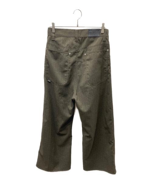 jieda（ジエダ）Jieda (ジエダ) WIDE ONE TUCK STRAIGHT PANTS スラックス オリーブ サイズ:1の古着・服飾アイテム