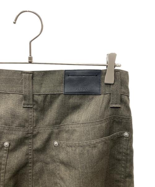 jieda（ジエダ）Jieda (ジエダ) WIDE ONE TUCK STRAIGHT PANTS スラックス オリーブ サイズ:1の古着・服飾アイテム