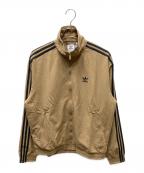adidasアディダス）の古着「アディカラー ウーブン ファイヤーバード トラックトップ」｜ベージュ×ブラック