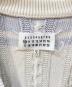 中古・古着 Maison Margiela (メゾンマルジェラ) Vネックコットンニットカーディガン アイボリー×ネイビー サイズ:S：13000円