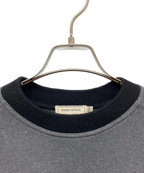maison kitsune（メゾンキツネ）maison kitsune (メゾンキツネ) ラグランスウェット グレー サイズ:Mの古着・服飾アイテム