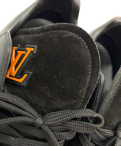 LOUIS VUITTON（ルイ ヴィトン）LOUIS VUITTON (ルイ ヴィトン) ルクセンブルグ サモトラケライン ローカットスニーカー ブラック×オレンジ サイズ:6 1/2の古着・服飾アイテム