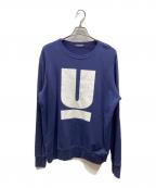 UNDERCOVERアンダーカバー）の古着「Uロゴクルーネックスウェット」｜ネイビー