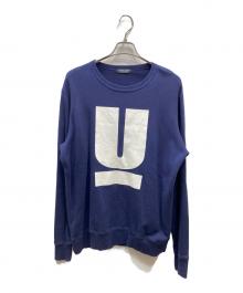 UNDERCOVER（アンダーカバー）の古着「Uロゴクルーネックスウェット」｜ネイビー