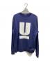 UNDERCOVER（アンダーカバー）の古着「Uロゴクルーネックスウェット」｜ネイビー