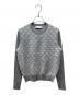 TORY BURCH（トリーバーチ）の古着「Tモノグラムテックニット」｜グレー