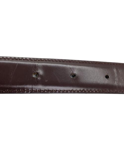 Salvatore Ferragamo（サルヴァトーレ フェラガモ）Salvatore Ferragamo (サルヴァトーレ フェラガモ) ガンチーニレザーベルト ブラウンの古着・服飾アイテム