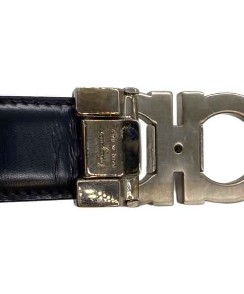 Salvatore Ferragamo（サルヴァトーレ フェラガモ）Salvatore Ferragamo (サルヴァトーレ フェラガモ) ガンチーニレザーベルト ブラウンの古着・服飾アイテム