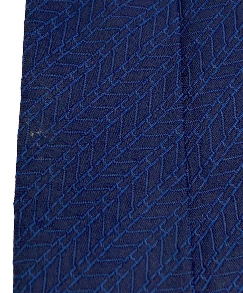 HERMES（エルメス）HERMES (エルメス) H柄シルクネクタイ ネイビー サイズ:表記無しの古着・服飾アイテム