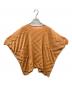 me ISSEY MIYAKE (ミーイッセイ ミヤケ) ZIG ZAG SEE-THROUGH CREPE/ジグザグシースルーブラウス オレンジ サイズ:free：12000円