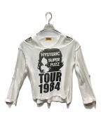 Hysteric Glamourヒステリックグラマー）の古着「TOUR 1984 プルオーバー」｜ホワイト