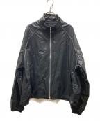 martin kimマーティンキム）の古着「LOGO COATING JKT プリントロゴ　コーティング加工ジャケット」｜ブラック