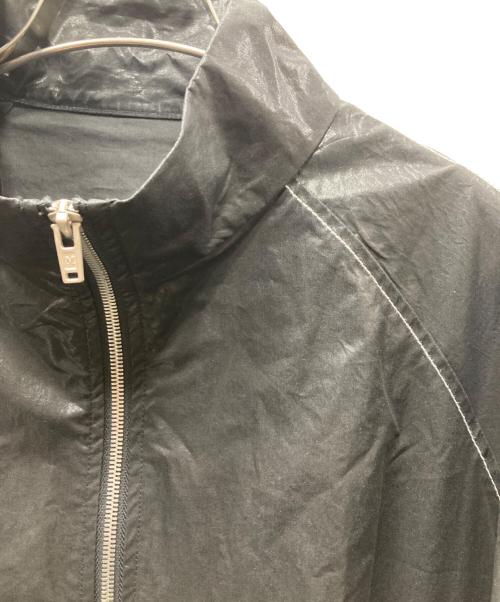 martin kim（マーティンキム）martin kim (マーティンキム) LOGO COATING JKT プリントロゴ　コーティング加工ジャケット ブラック サイズ:Freeの古着・服飾アイテム