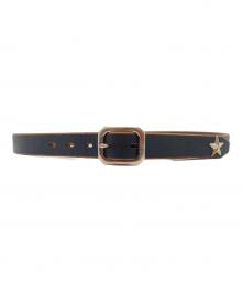 Schott（ショット）の古着「PERFECT BELT NARROW スタースタッズ ナローベルト」｜ブラック