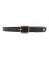 Schott（ショット）の古着「PERFECT BELT NARROW スタースタッズ ナローベルト」｜ブラック