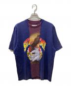 MM6 Maison Margiela×SUPREMEエムエムシックスメゾンマルジェラ×シュプリーム）の古着「26SS Split S/S Tee Navy 再構築プリントTシャツ」｜ネイビー