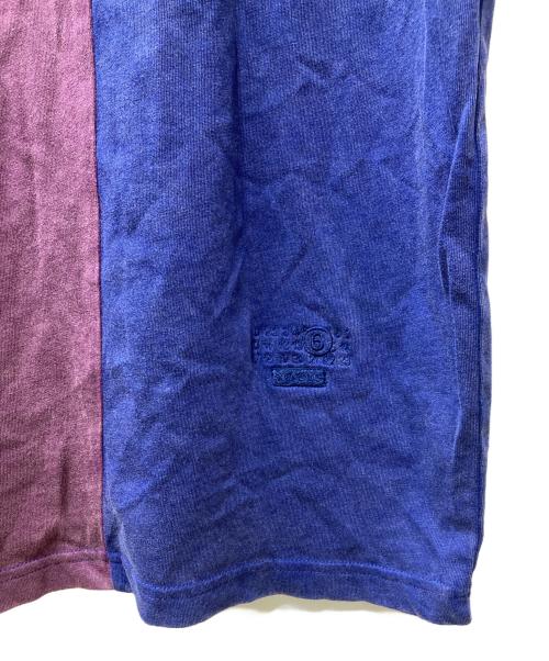 MM6 Maison Margiela（エムエムシックスメゾンマルジェラ）MM6 Maison Margiela (エムエムシックスメゾンマルジェラ) SUPREME (シュプリーム) 26SS Split S/S Tee Navy 再構築プリントTシャツ ネイビー サイズ:Mの古着・服飾アイテム