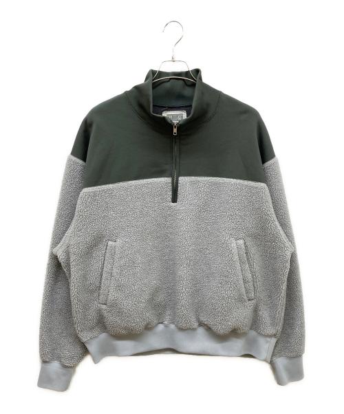 C.E（シーイー）C.E (シーイー) FLEECE HALF ZIP SWEAT/フリースハーフジップスウェット グレー サイズ:Lの古着・服飾アイテム