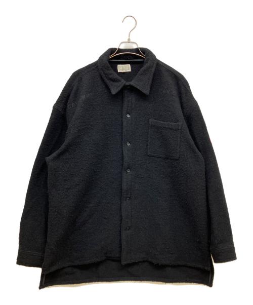 C.E（シーイー）C.E (シーイー) ウールシャツジャケット ブラック サイズ:Lの古着・服飾アイテム