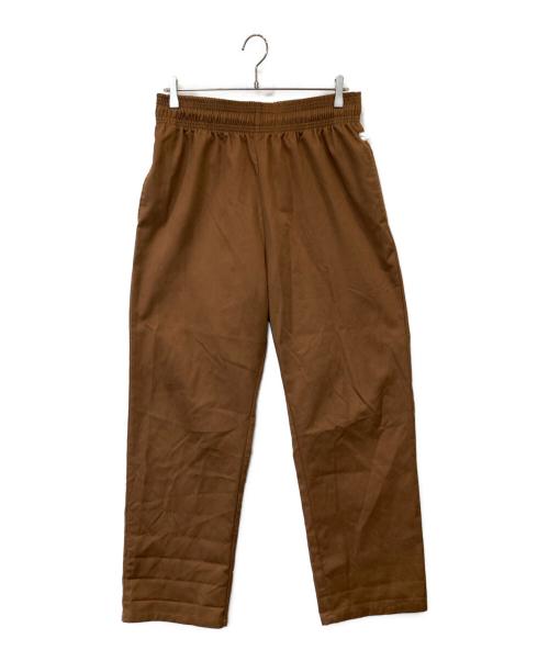 COOKMAN（クックマン）COOKMAN (クックマン) FAT BURGER emiwide Chocolate Chef Pants/セミワイドシェフパンツ ブラウン サイズ:Lの古着・服飾アイテム