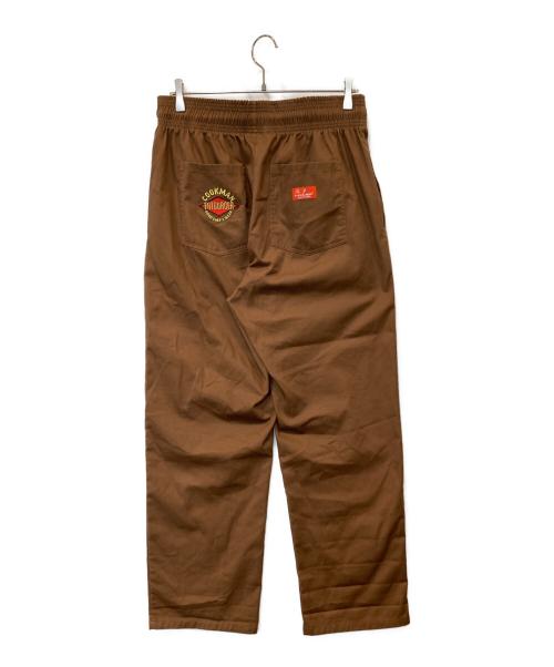 COOKMAN（クックマン）COOKMAN (クックマン) FAT BURGER emiwide Chocolate Chef Pants/セミワイドシェフパンツ ブラウン サイズ:Lの古着・服飾アイテム