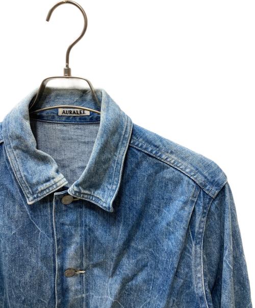AURALEE（オーラリー）AURALEE (オーラリー) Selvedge Faded Light Denim Blouson デニムジャケット ブルー サイズ:3の古着・服飾アイテム