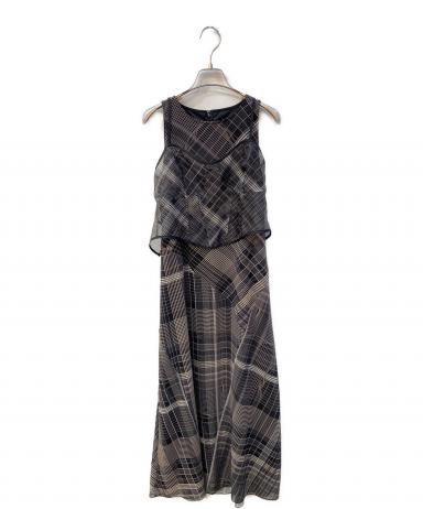 中古・古着通販】Ameri (アメリ) MEDI STRAIN CHECK DRESS チェック
