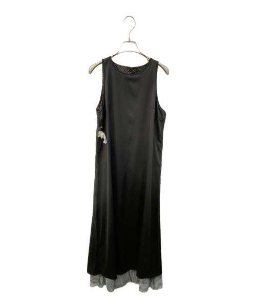 Ameri（アメリ）Ameri (アメリ) MEDI STRAIN CHECK DRESS チェックアンサンブルワンピース ブラック サイズ:Mの古着・服飾アイテム