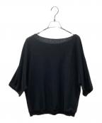 DEUXIEME CLASSEドゥーズィエム クラス）の古着「Celestial Knit 半袖ニット」｜ブラック