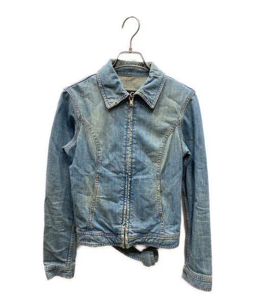 D&G（ディーアンドジー）D&G (ディーアンドジー) ジップアップデニムジャケット ブルー サイズ:XSの古着・服飾アイテム