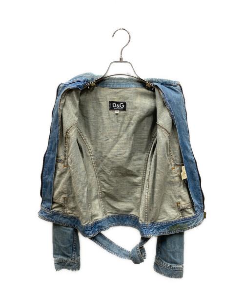 D&G（ディーアンドジー）D&G (ディーアンドジー) ジップアップデニムジャケット ブルー サイズ:XSの古着・服飾アイテム