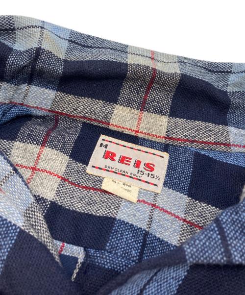 REIS（レイス）REIS (レイス) ヴィンテージチェックネルシャツ ネイビー サイズ:SIZE 15-15 1/2の古着・服飾アイテム