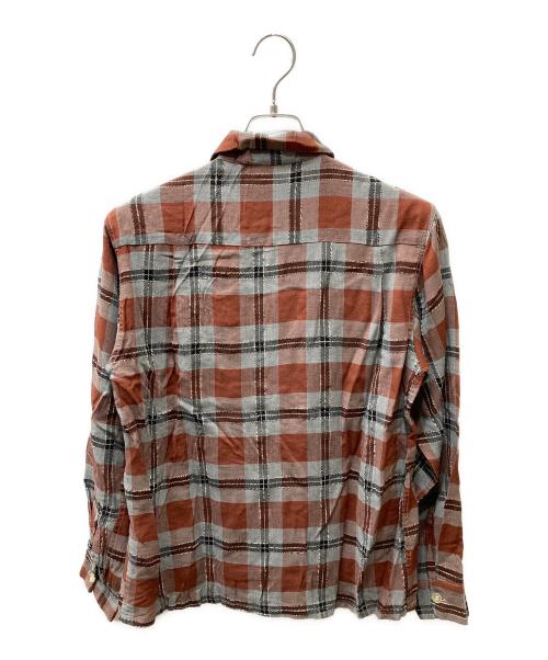 WASHINGTON DEE CEE（ワシントンディーシー）WASHINGTON DEE CEE (ワシントンディーシー) ヴィンテージチェックシャツ ブラウン サイズ:Mの古着・服飾アイテム