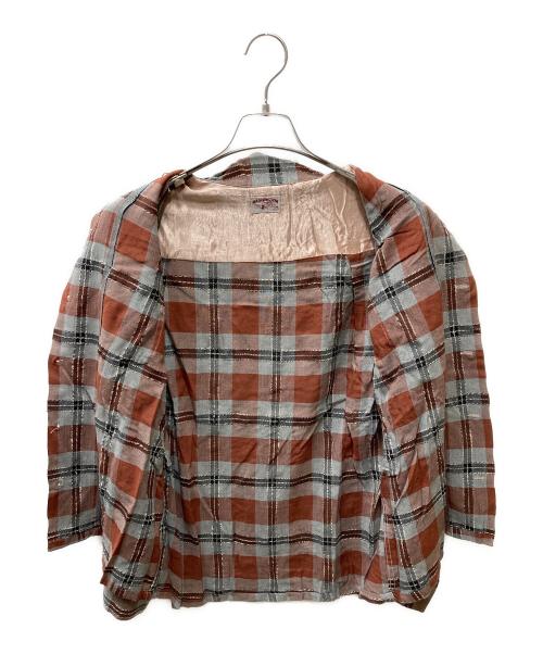 WASHINGTON DEE CEE（ワシントンディーシー）WASHINGTON DEE CEE (ワシントンディーシー) ヴィンテージチェックシャツ ブラウン サイズ:Mの古着・服飾アイテム