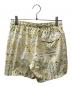 KITH (キス) Silk Lyocell Active Short 総柄ショートパンツ ホワイト×イエロー サイズ:M：6000円