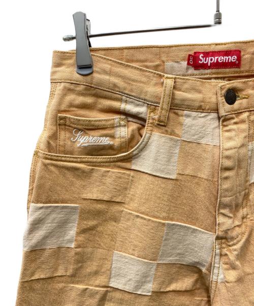 SUPREME（シュプリーム）Supreme (シュプリーム) 21SS Patched Denim Pant パッチデニムパンツ オレンジ サイズ:30の古着・服飾アイテム