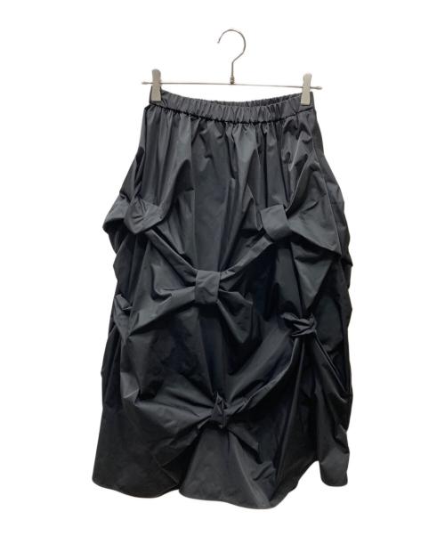 ENFOLD（エンフォルド）ENFOLD (エンフォルド) TACK VOLUME SKIRT/タックボリュームスカート ブラック サイズ:36の古着・服飾アイテム
