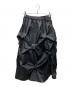 ENFOLD（エンフォルド）の古着「TACK VOLUME SKIRT/タックボリュームスカート」｜ブラック