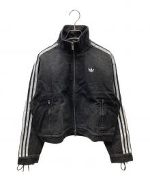 adidas（アディダス）の古着「アディルナ デニム レーシング FB ジャケット」｜ブラック