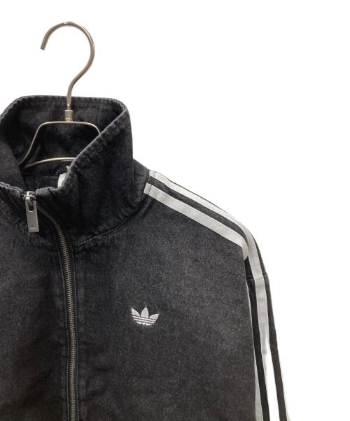 adidas（アディダス）adidas (アディダス) アディルナ デニム レーシング FB ジャケット ブラック サイズ:M 未使用品の古着・服飾アイテム