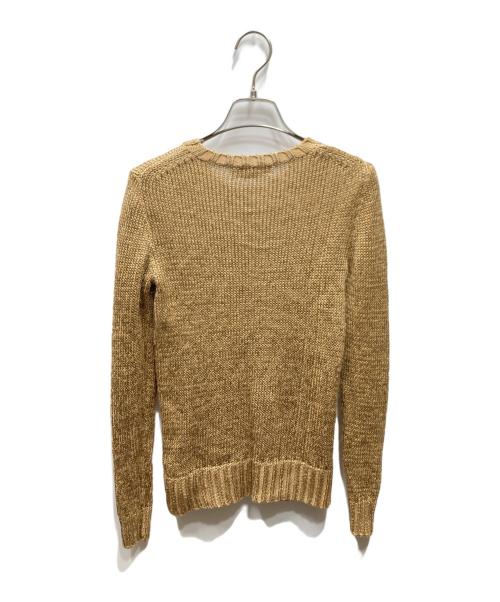 POLO RALPH LAUREN（ポロ・ラルフローレン）POLO RALPH LAUREN (ポロ・ラルフローレン) 星条旗ニット ゴールド サイズ:XSの古着・服飾アイテム