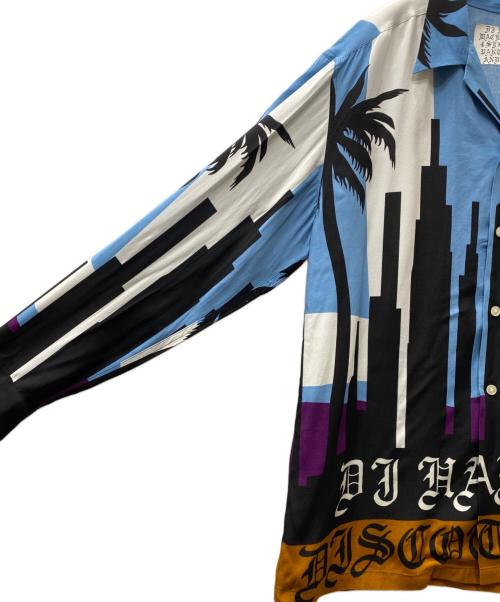 WACKO MARIA（ワコマリア）WACKO MARIA (ワコマリア) Dj Harvy L/S HAWAIIAN アロハシャツ ブルー×ブラウン サイズ:XLの古着・服飾アイテム