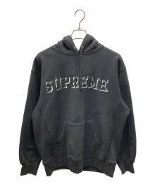 SUPREME（シュプリーム）の古着「drop shadow hooded sweatshirt ドロップシャドウロゴパーカー」｜ブラック