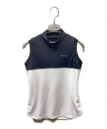 BRIEFING（ブリーフィング）の古着「ゴルフノースリーブTシャツ」｜ブラック×ホワイト