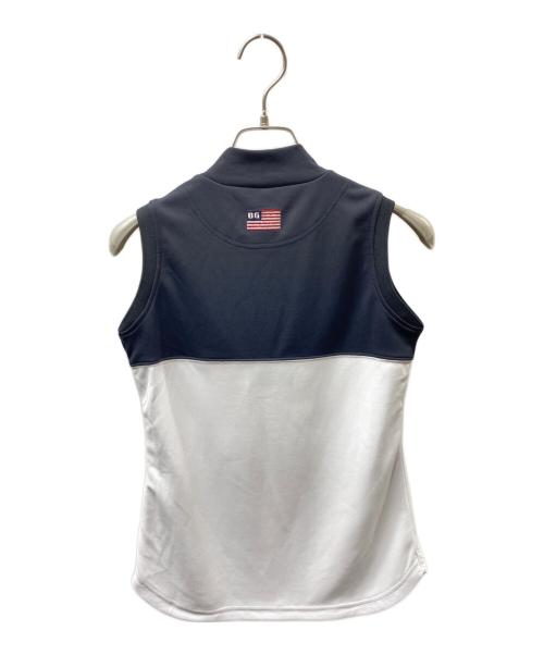 BRIEFING（ブリーフィング）BRIEFING (ブリーフィング) ゴルフノースリーブTシャツ ブラック×ホワイト サイズ:XS 未使用品の古着・服飾アイテム