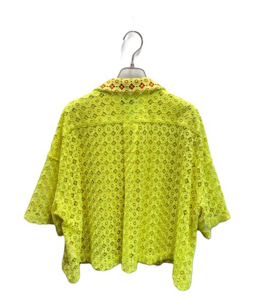 FACETASM（ファセッタズム）FACETASM (ファセッタズム) LACE WIDE SHIRT レースワイドシャツ イエロー サイズ:1の古着・服飾アイテム