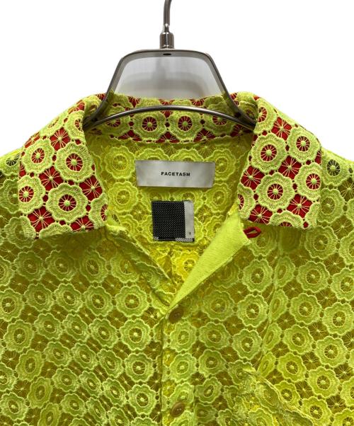 FACETASM（ファセッタズム）FACETASM (ファセッタズム) LACE WIDE SHIRT レースワイドシャツ イエロー サイズ:1の古着・服飾アイテム