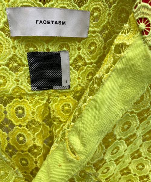FACETASM（ファセッタズム）FACETASM (ファセッタズム) LACE WIDE SHIRT レースワイドシャツ イエロー サイズ:1の古着・服飾アイテム